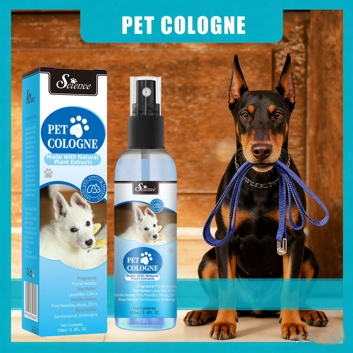 Perfume Fragrance Shampoo - Spray désodorisant pour animaux de compagnie