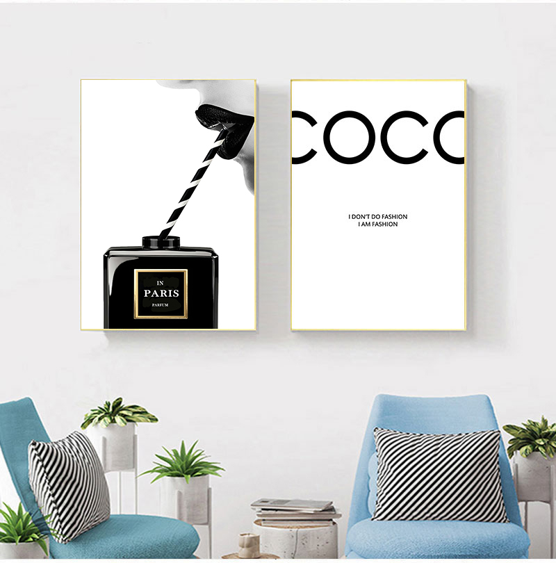 Peinture sur toile vintage pou - Perfume Villa Fragrance avis et prix