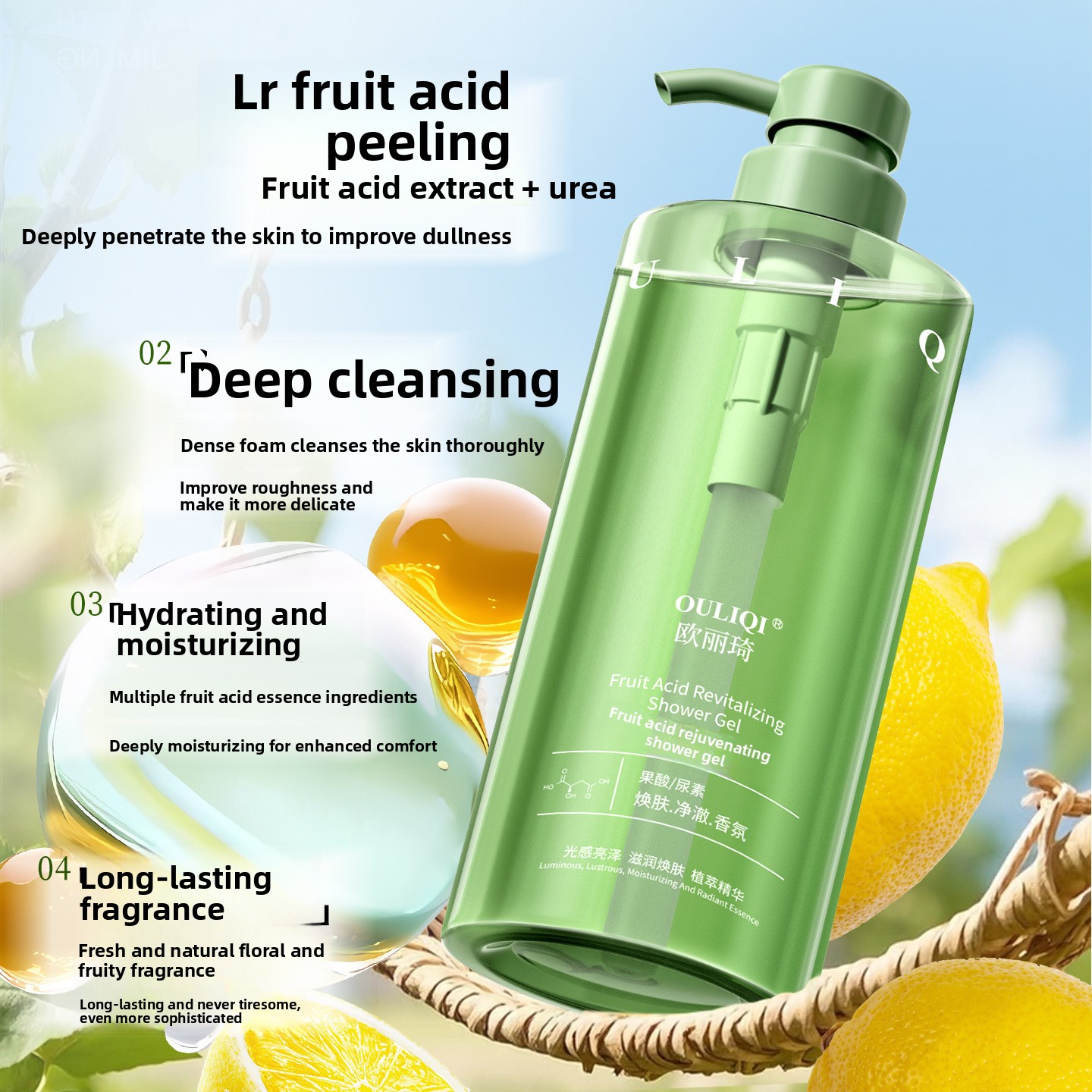 Gel douche parfumé à l'acide d - Perfume Fragrance Shower Gel avis et prix